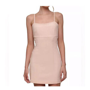 Women's Avec Les Filles Ecru Mini Dress Size 6